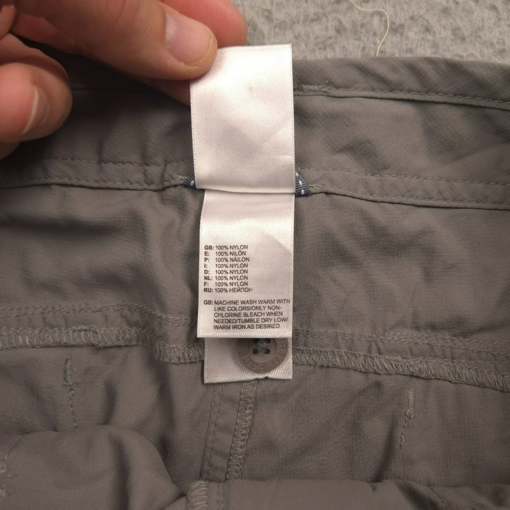 The North Face Womens Nylon Hiking Shorts Gray 33W 8.5 Inseam Outdoor Trail - Picture 4 of 12